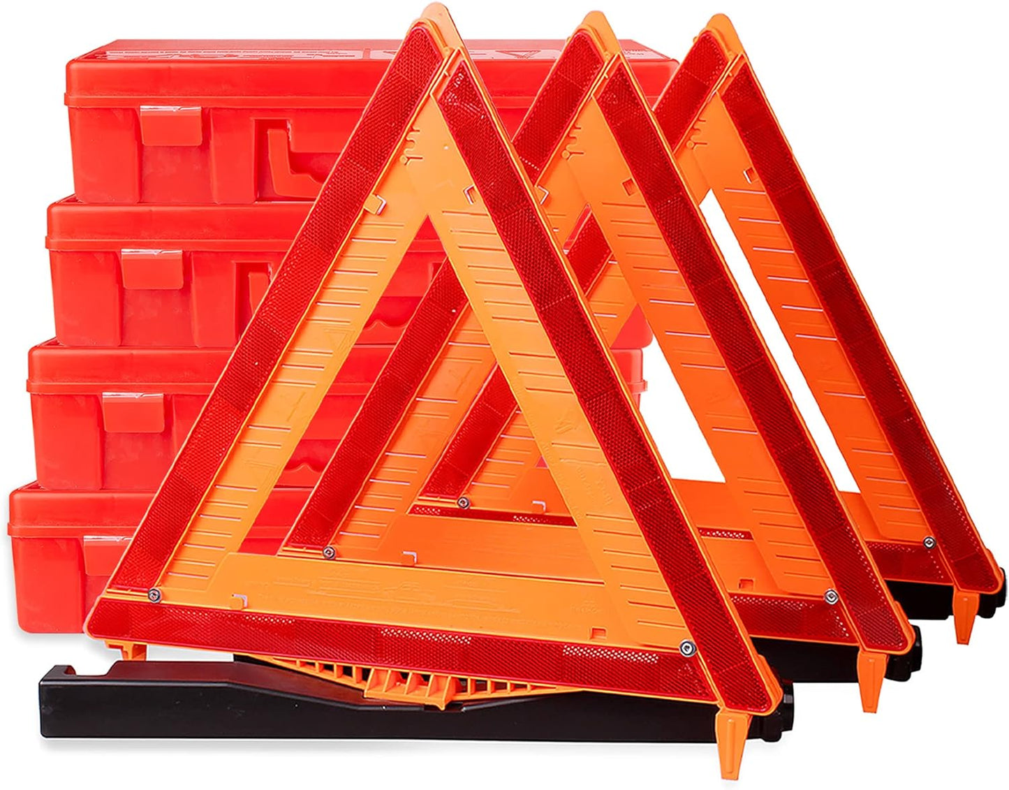 Cartman Warning Triangle Set - DOT Approved Emergency Roadside Reflective Safety Kit