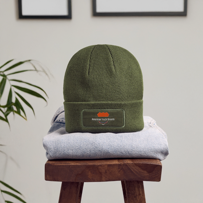 Patch Beanie -  American Truck Drivers - olive