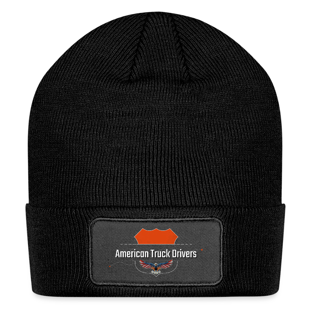Patch Beanie -  American Truck Drivers - black