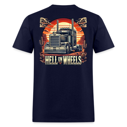 Graphic T-Shirt "Hell On Wheels" - navy