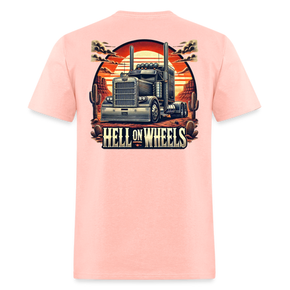 Graphic T-Shirt "Hell On Wheels" - blush pink 