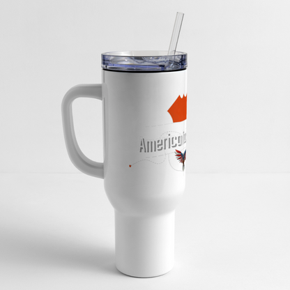 40 oz Travel Tumbler - American Truck Drivers - white