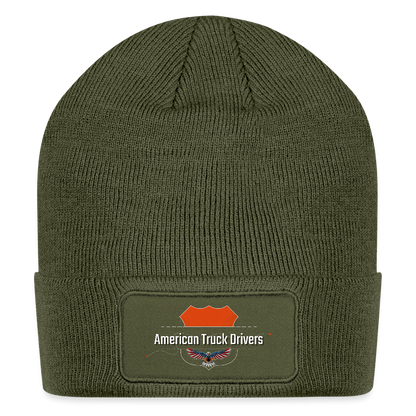 Patch Beanie -  American Truck Drivers - olive