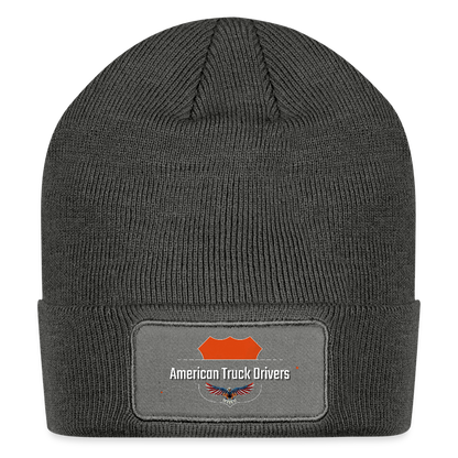 Patch Beanie -  American Truck Drivers - charcoal grey