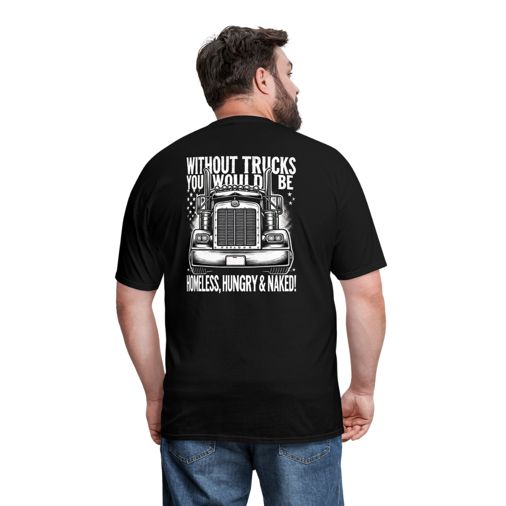 Graphic T-Shirt "Without Trucks You Will Be - black