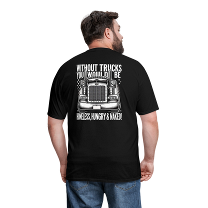 Graphic T-Shirt "Without Trucks You Will Be - black