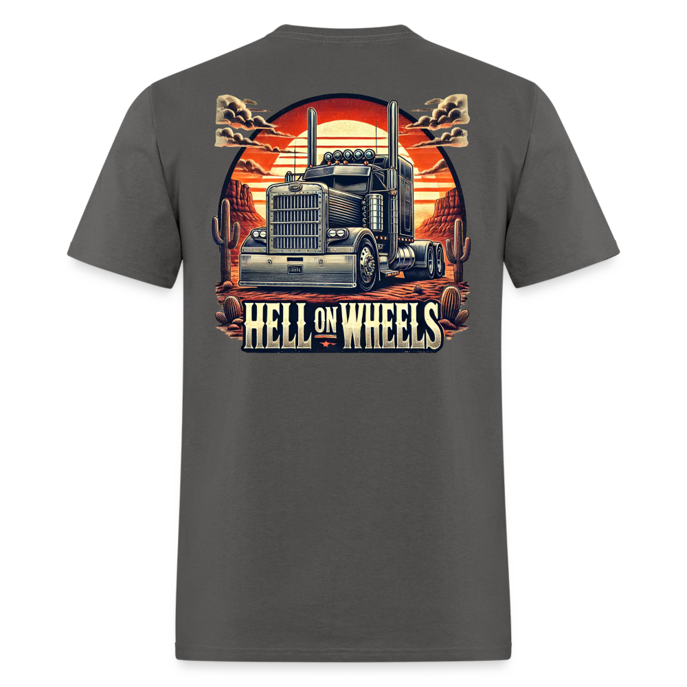 Graphic T-Shirt "Hell On Wheels" - charcoal