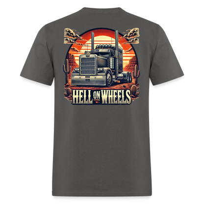 Graphic T-Shirt "Hell On Wheels" - charcoal