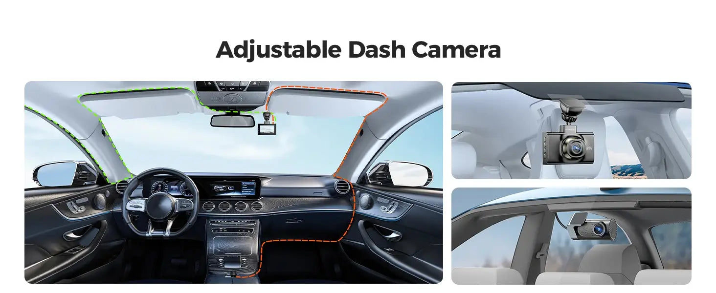 5K Dash Cam Dual Camera 5.8Gh Wifi GPS 3Inch Screen Voice Control