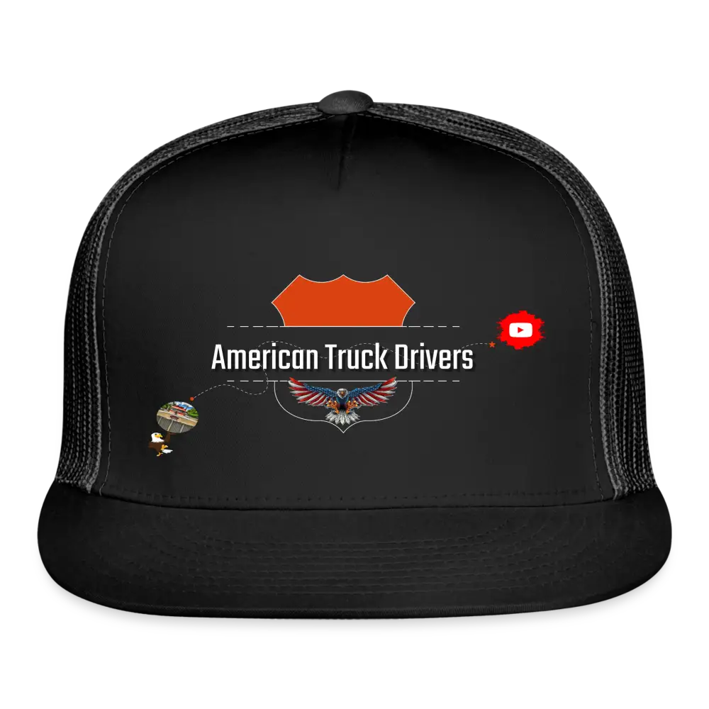 Trucker Cap - American Truck Drivers - black/black / One Size - Trucker Cap