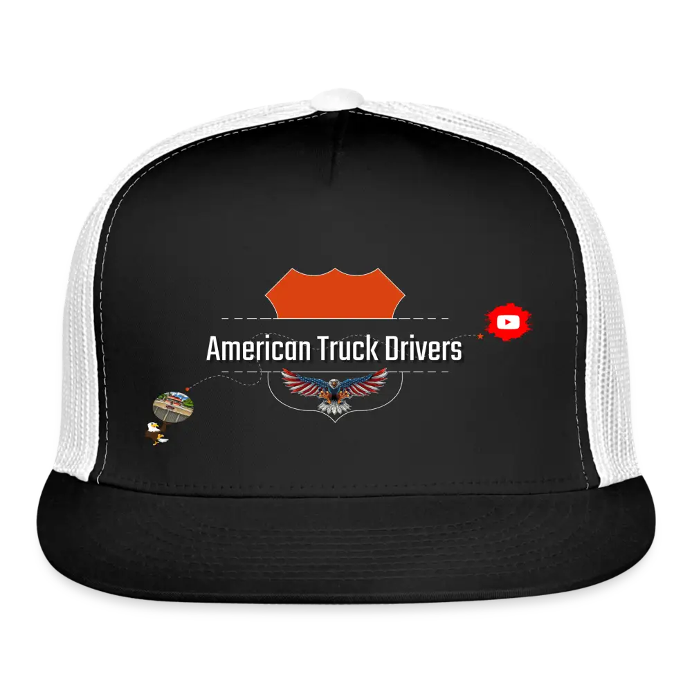 Trucker Cap - American Truck Drivers - black/white / One Size - Trucker Cap