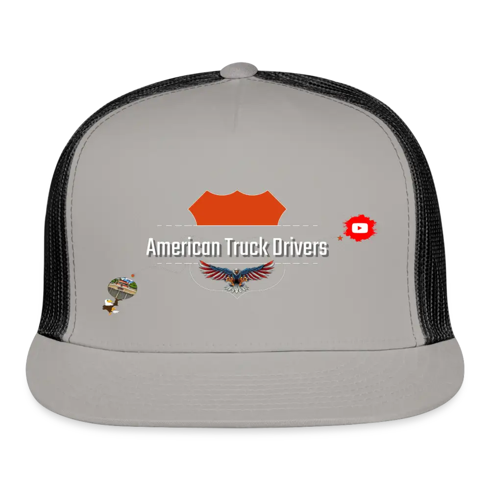 Trucker Cap - American Truck Drivers - gray/black / One Size - Trucker Cap