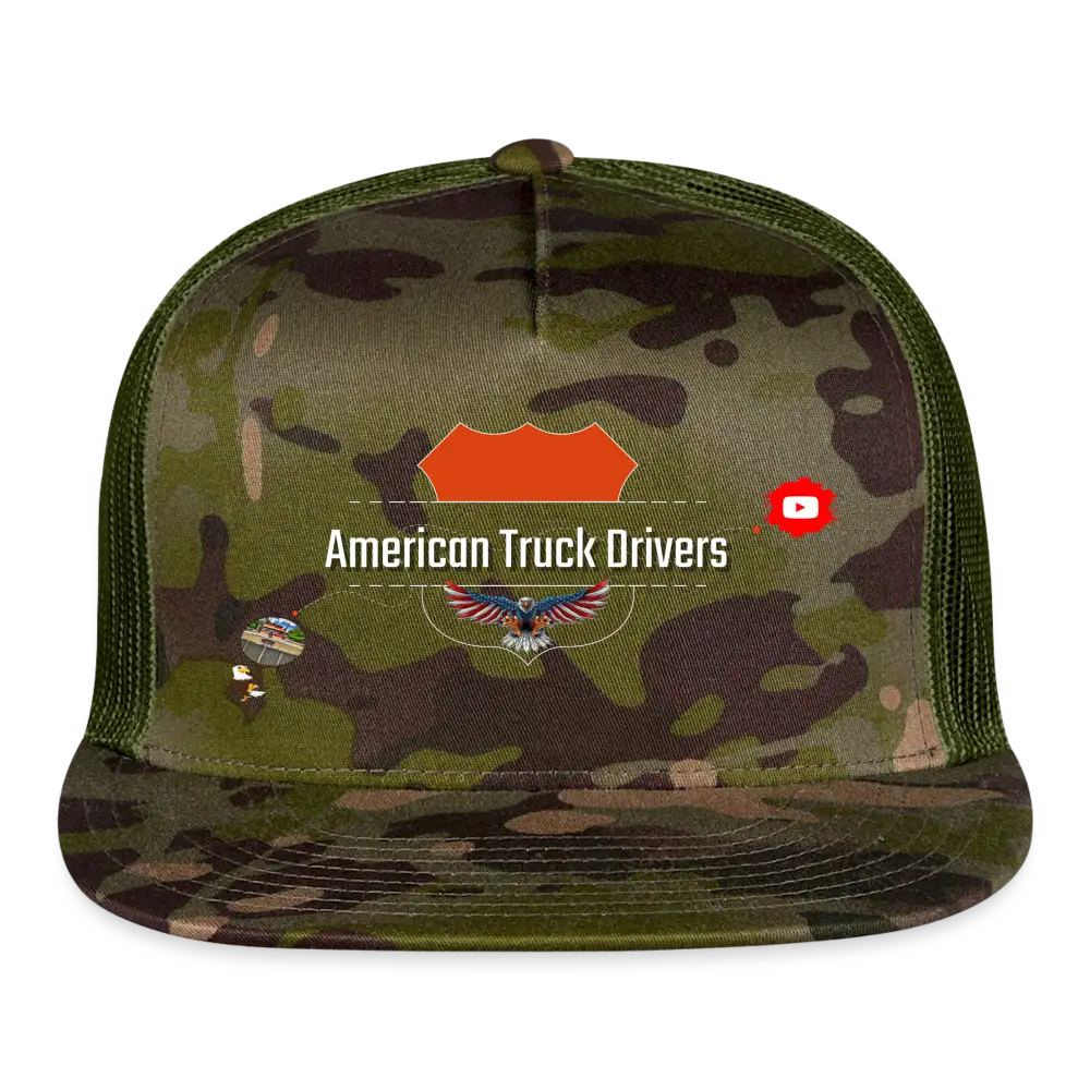 Trucker Cap - American Truck Drivers - MultiCam\green / One Size - Trucker Cap