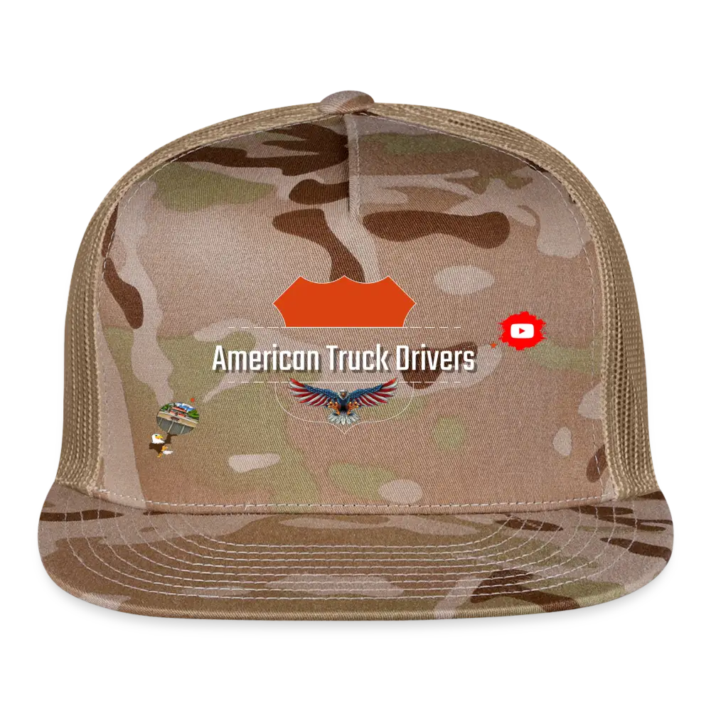 Trucker Cap - American Truck Drivers - MultiCam\tan / One Size - Trucker Cap